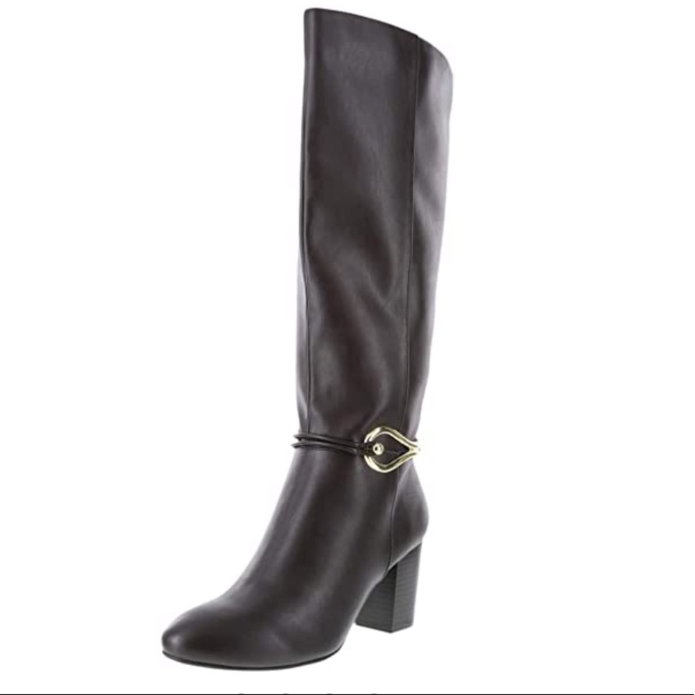 Deflex Comfort Tall Brown Dress Boots Size 9.5